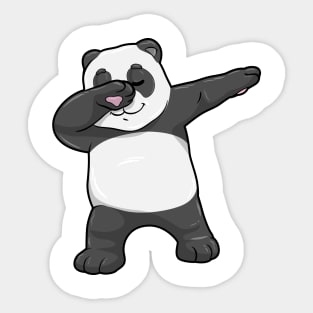Panda at Hip Hop Dance Dab Sticker
